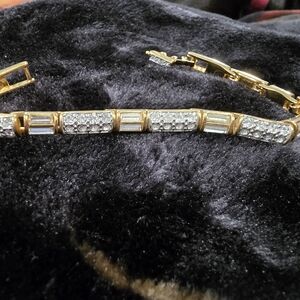 Swarovski Gold and Silver Crystal Bracelet